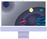 Apple iMac 4.5K 24″ (2021) Purple (M1 8-Core CPU / 8-Core GPU, 8GB, 1TB)