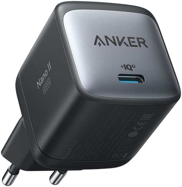 Сетевое зарядное устройство Anker PowerPort Nano II 45W черный 348446015219