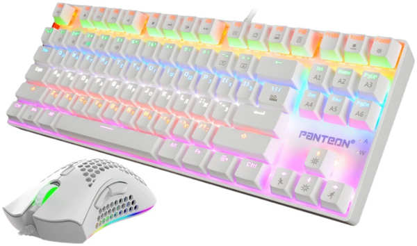 Комплект клавиатуры и мыши Jet.A Panteon GS800 белый 348446019753