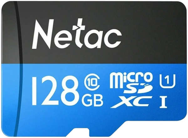 Карта памяти Netac P500 MicroSDXC 128 Гб с адаптером 348446046955