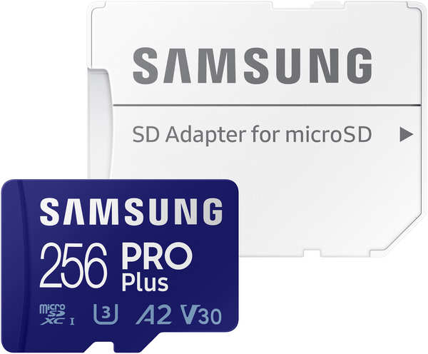 Карта памяти Samsung Pro Plus MicroSDXC 256 Гб с адаптером 348446050011