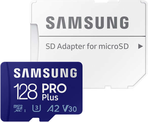 Карта памяти Samsung Pro Plus MicroSDXC 128 Гб с адаптером 348446050012