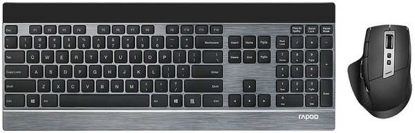 Комплект клавиатуры и мыши Rapoo MT980s черный 348446052362