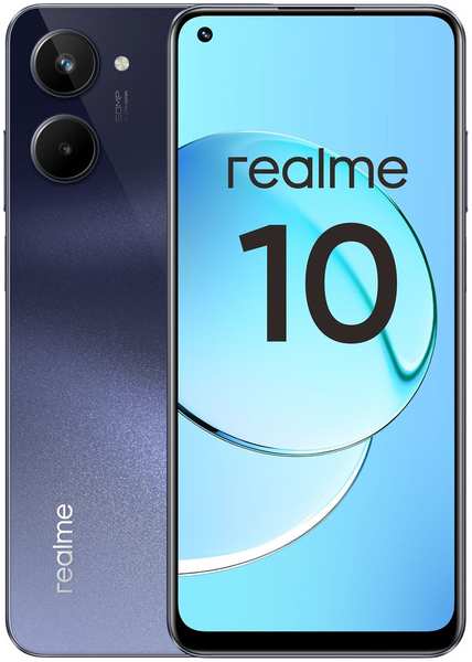 Смартфон Realme 10 4+128 Gb Rush Black 348446065291
