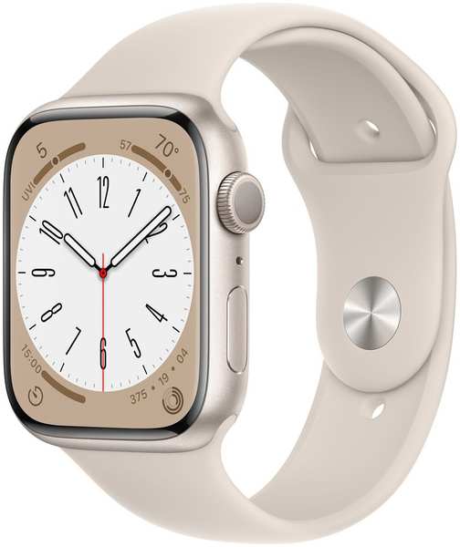 Смарт-часы Apple Watch Series 8 45 мм M/L MNUQ3LL/A Starlight
