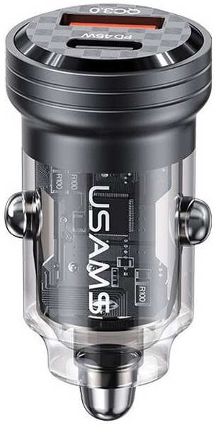 Автомобильное зарядное устройство USAMS US-CC175 C35 45W черный 348446098127