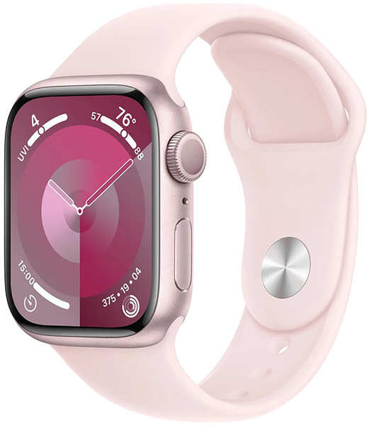 Смарт-часы Apple Watch Series 9 41 мм розовый S/M спортивный ремешок 348446946515