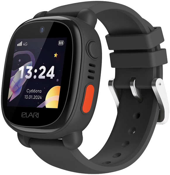 Смарт-часы Elari KidPhone 4G Lite черный 348446978214