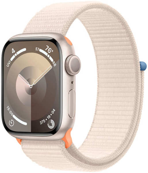 Смарт-часы Apple Watch Series 9 41 мм плетеный ремешок золотой 348446984854