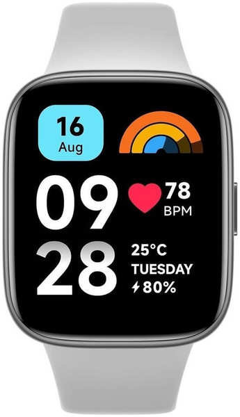 Смарт-часы Xiaomi Redmi Watch 3 Active серый 348446984976