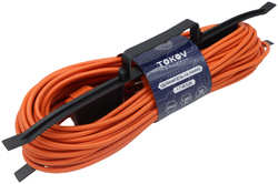 Удлинитель-шнур Tokov Electric на рамке 30 м без заземления сечение 2х0,75 мм² с защитной крышкой