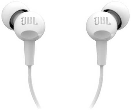 Наушники с микрофоном JBL C100SIU Белые 3601052