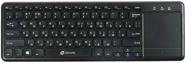 Беспроводная клавиатура Oklick Клавиатура 830ST Черная 3602465