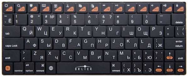 Беспроводная клавиатура Oklick Клавиатура 840S Черная 3602523