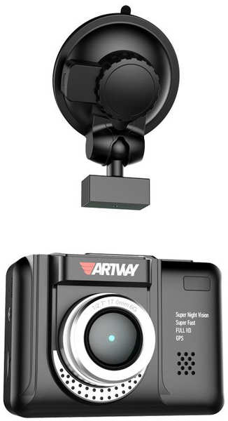 Видеорегистратор с радар-детектором Artway Combo MD-106 GPS Черный 3602834
