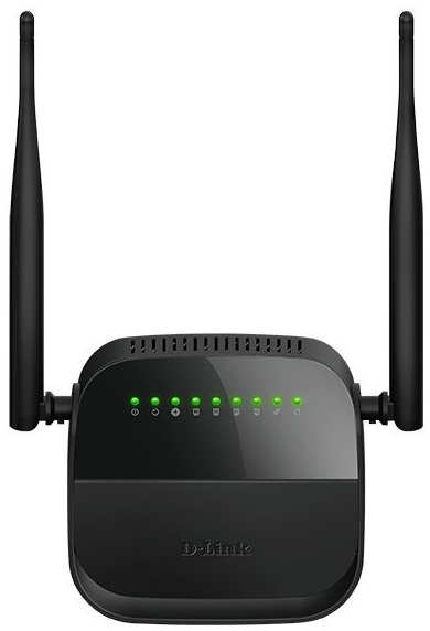 Роутер Wi-Fi D-Link Роутер беспроводной DSL-2750U Черный 3605280