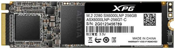 Твердотельный накопитель(SSD) Adata Твердотельный накопитель A-Data XPG SX6000 Lite 256Gb ASX6000LNP-256GT-C 3605312