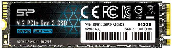 Твердотельный накопитель(SSD) Silicon Power SSD накопитель SP512GBP34A60M28