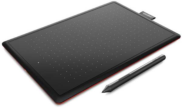 Графический планшет Wacom One Small (CTL-472-N) Черный красный 3605343