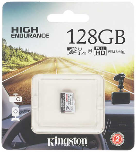 Карта памяти Kingston microSDXC UHS-I U1 High Endurance Class 10, SDCE 128Gb 3607051