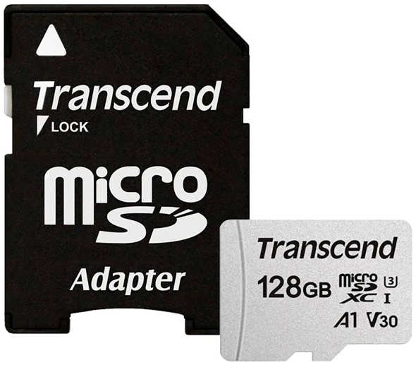 Карта памяти Transcend microSDXC UHS-I U3 128Gb TS128GUSD300S-A