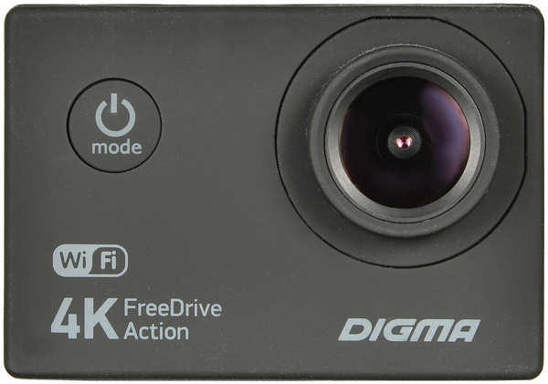 Видеорегистратор Digma FreeDrive Action 4K WiFi Черный 3609034