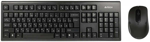 Клавиатура и мышь A4Tech 7100N Black USB 3609302