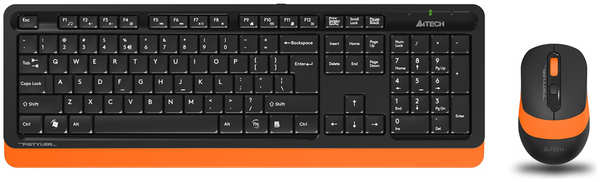 Клавиатура и мышь A4Tech Fstyler FG1010 Black Orange 3609306