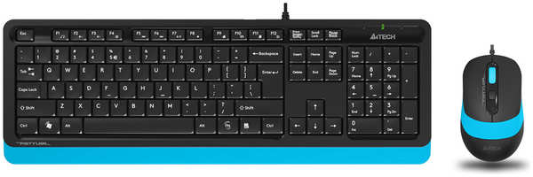 Клавиатура и мышь A4Tech Fstyler F1010 Синяя 3609318
