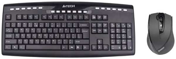 Клавиатура и мышь A4Tech 9200F Black USB 3609325