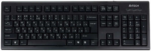 Клавиатура A4Tech KR-85 Black USB 3609345