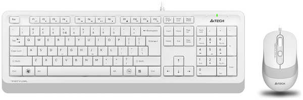 Клавиатура и мышь A4Tech Fstyler F1010 Серая