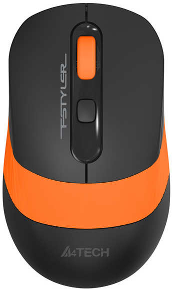Мышь A4Tech A4 Fstyler FG10 оптическая беспроводная USB Черно оранжевая 3609431