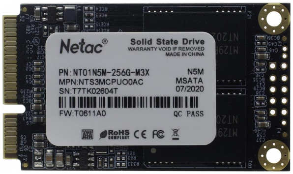 Твердотельный накопитель(SSD) Netac 256Gb NT01N5M-256G-M3X 3631854