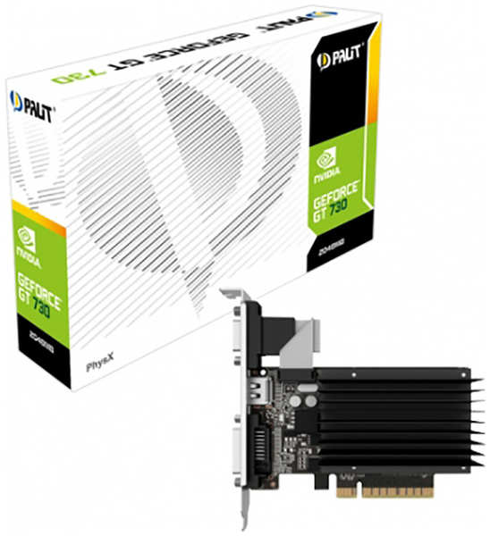 Видеокарта Palit GeForce GT 730 Silent 2Gb NEAT7300HD46-2080H