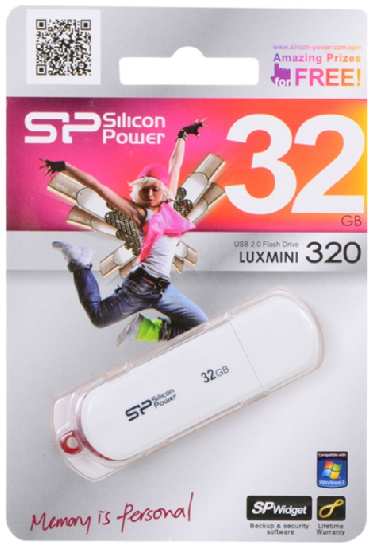 Флешка Silicon Power LuxMini 320 SP032GBUF2320V1W 32Gb Белая 3633739