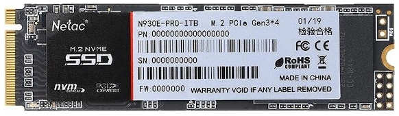 Твердотельный накопитель(SSD) Netac 1000Gb NT01N930E-001T-E4X 3633811