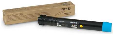 Картридж лазерный Xerox 106R01570 голубой (17200стр.) для Phaser 7800 3634129