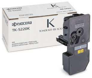 Картридж лазерный Kyocera 1T02R90NL1 TK-5220K черный (1200стр.) для M5521cdn cdw P5021cdn cdw 3634404