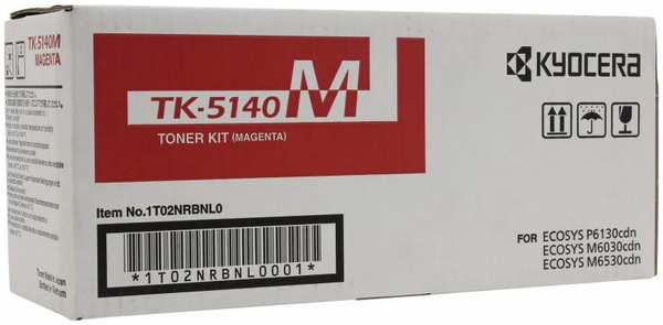 Картридж лазерный Kyocera 1T02NRBNL0 TK-5140M пурпурный (5000стр.) для Ecosys M6030cdn M6530cdn P6130cdn 3634405