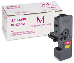 Картридж лазерный Kyocera 1T02R9BNL1 TK-5220M пурпурный (1200стр.) для M5521cdn cdw P5021cdn cdw