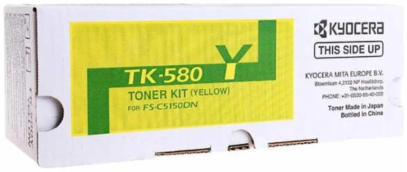 Картридж лазерный Kyocera 1T02KTANL0 TK-580Y желтый (2800стр.) для FS-C5150DN 3634457