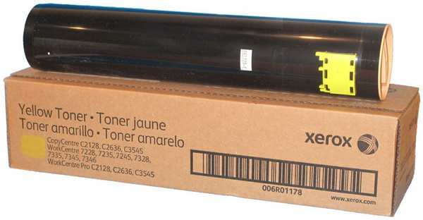 Картридж лазерный Xerox 006R01178 желтый (16000стр.) для WC 7228 7235 7245 7328 7335 7345 C2128 2636 3545 3634773