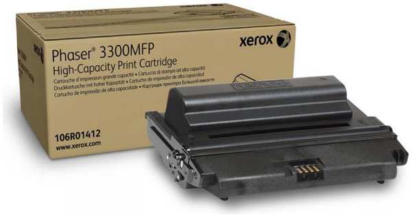 Картридж лазерный Xerox 106R01412 черный (8000стр.) для Ph 3300 3634784