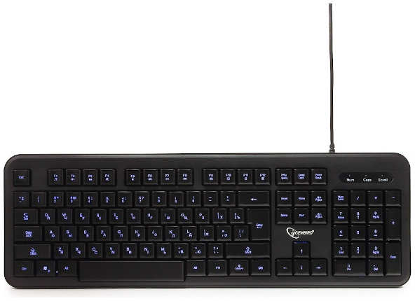 Клавиатура Gembird KB-200L Черная KB-200L 3636021