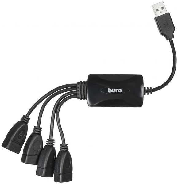 Разветвитель USB Buro BU-HUB4-0.3-U2.0-Splitter Черный 3638303