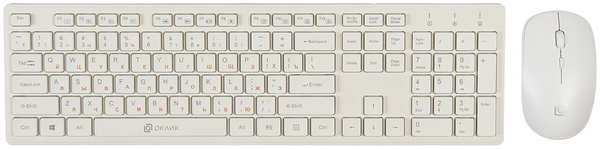 Клавиатура и мышь Oklick 240M Белая