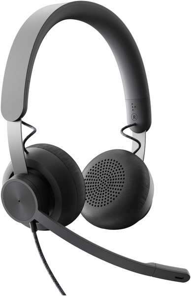 Гарнитура Logitech Headset Zone Wired UC 981-000875 Серые 3639583