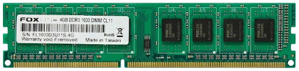 Оперативная память Foxline 4Gb DDR3 FL1600D3U11S-4G 3639668