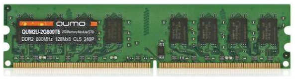 Оперативная память Qumo 2Gb DDR2 QUM2U-2G800T6